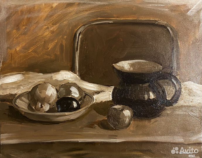Картина маслом на холсте натюрморт