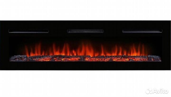 Линейный электрокамин Electrolux EFP/P-1600ULS с порталом Firelight Stretto Long белый
