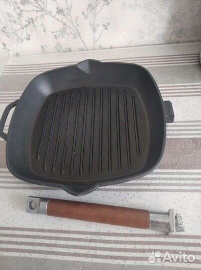 Чугунная сковорода гриль