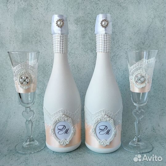 Свадебный набор в персиковом цвете под заказ