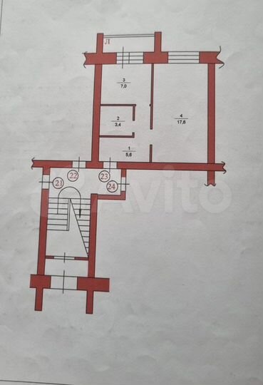 1-к. квартира, 37 м², 1/5 эт.