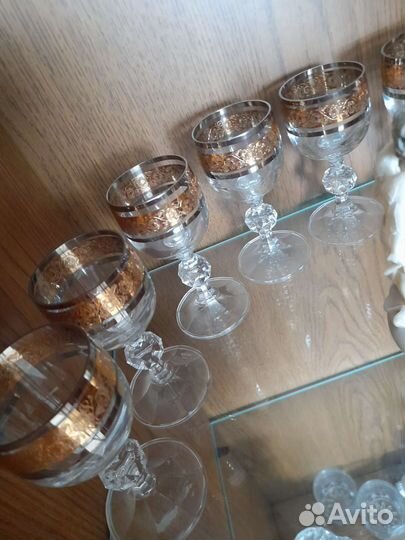 Рюмки богемия 10 штук