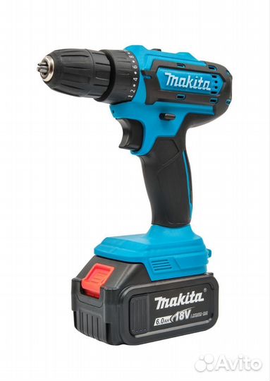 Аккумуляторная дрель шуруповерт makita