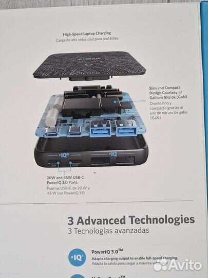 Зарядное устройство Anker PowerPort Atom lll 65W