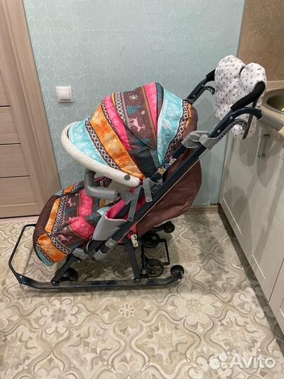 Детские санки коляска