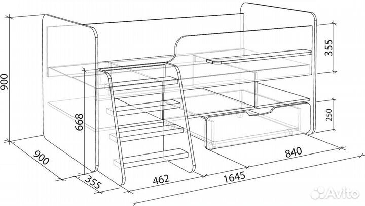 Кровать детская Легенда 6