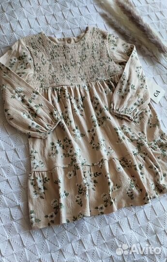 Новое платье для девочки hm, c&a 92