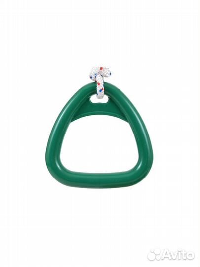 Кольца гимнастические детские треугольные, Зеленые