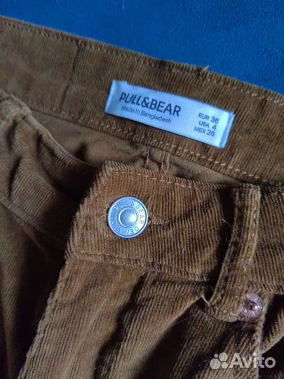 Вельветовые брюки клеш Pull&Bear 44