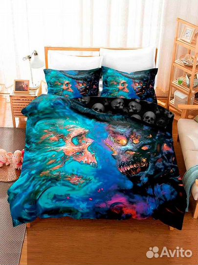 Постельное белье 1.5 спальное поплин