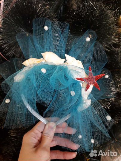 Ракушка, русалочка, рыбка ободок