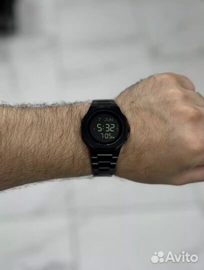 Часы Al-Harameen HA-6385 металлические черные