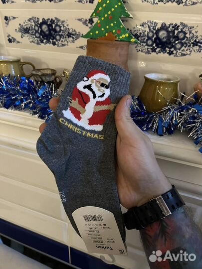 Носки мужские новогодние