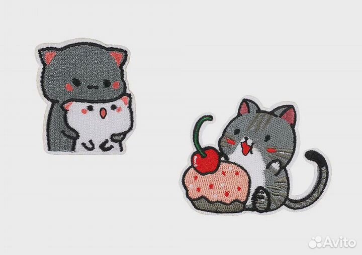 Термонашивки кошки нашивки набор 2шт