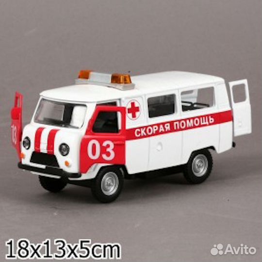 УАЗ 452 Скорая Помощь свет звук Технопарк 1232