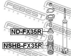 Пыльник заднего амортизатора nshbfx35R (febest — Г