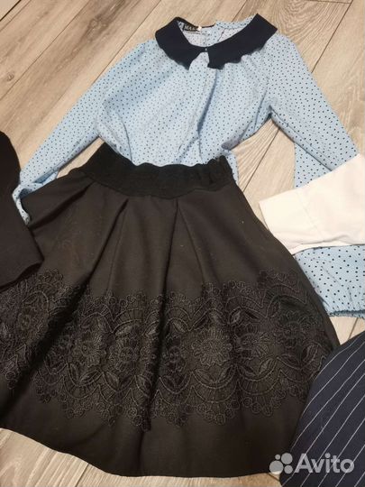 Пакет одежды для девочки, школьная форма 8-10л