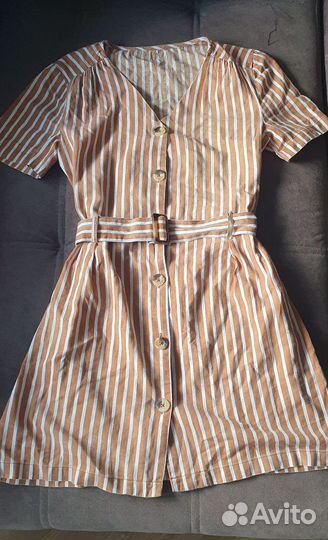 Летнее платье лён+хлопок