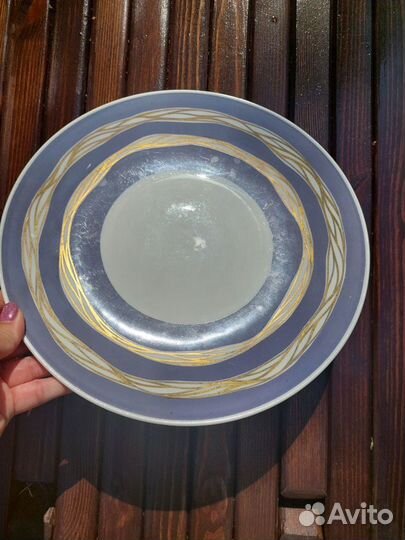 Винтажная тарелка 1950г Lichte VEB ГДР