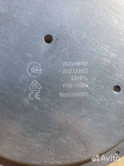 Электрическая конфорка 2-х зонная