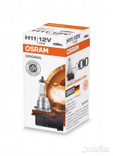 64211 osram Лампа H11 55W 12V 64211 Osram