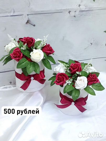 Букет из мыльных роз