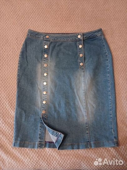 Джинсовая юбка 52р-р новая