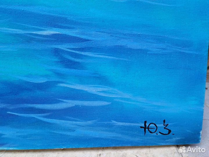 Ласточкино гнездо 60х90см холст масло