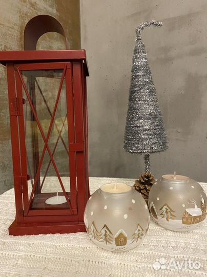 Новогодний подсвечник