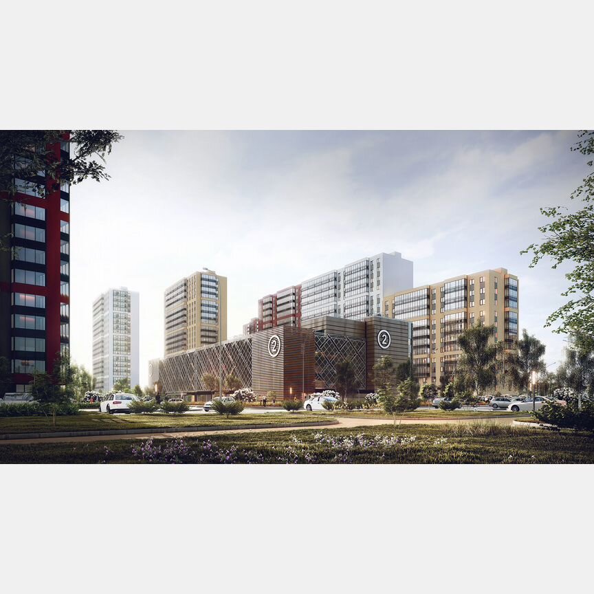 2-к. квартира, 63,4 м², 1/17 эт.