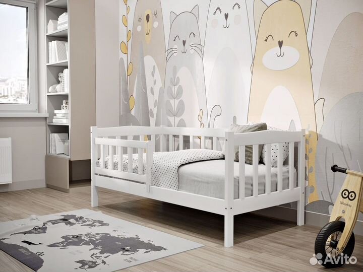 Детская кровать с Вертикальными бортами