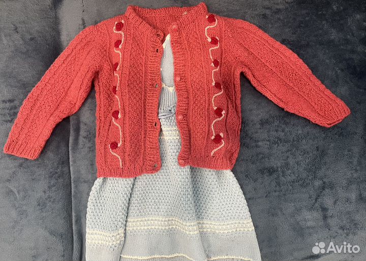 Детские вязаные вещи ручная работа 74 80