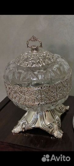 Конфетница ваза Розенберг поднос рюмки мельхиор