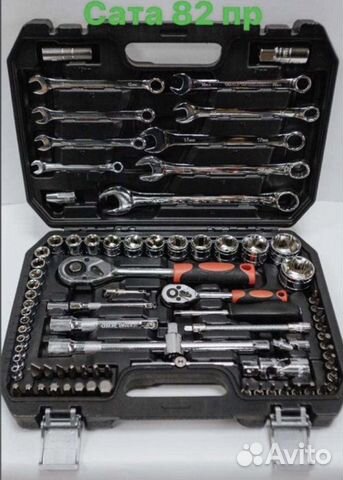 Набор инструментов для авто 82 предмета (новый)