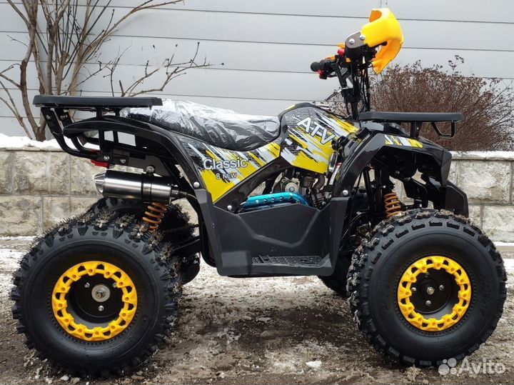 Квадроцикл Avantis Hunter 8 черно-желтый Витрина