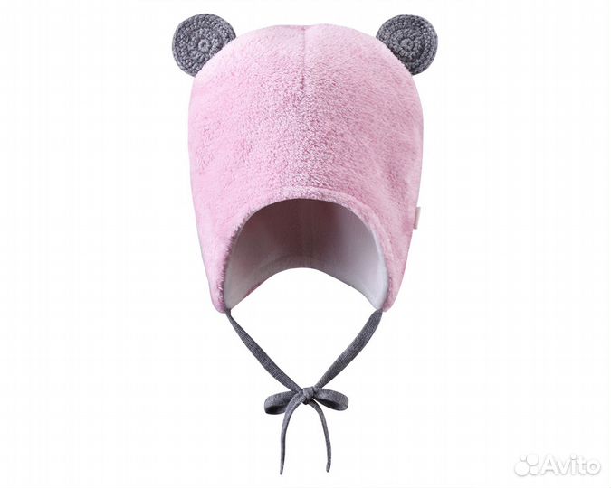 Reima, шапочка из мягкого меха Leo-розовый