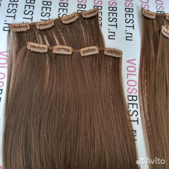 Трессы на заколках цвета разные