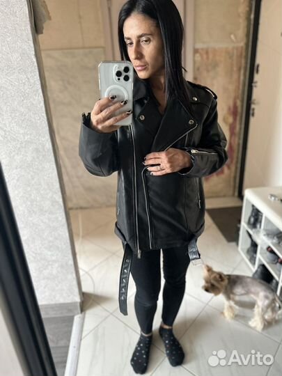 Куртка кожаная женская