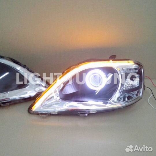 Фары Ларгус би-линза + дхо (2.0)