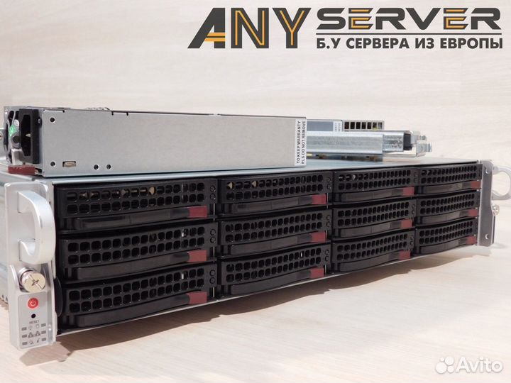 Сервер Supermicro 6028U 2x E5-2690v4 384Gb 12LFF