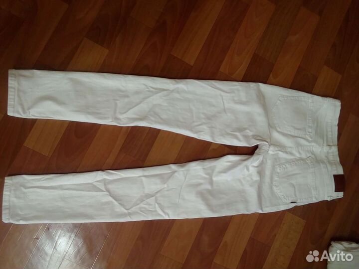 Джинсы скини белые