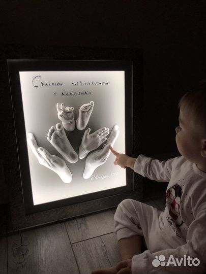 Детские слепки ручек и ножек 3d 2d