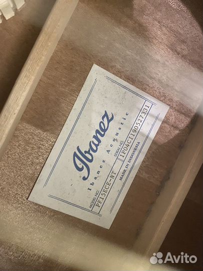 Электроакустическая гитара ibanez pf15ece-nt