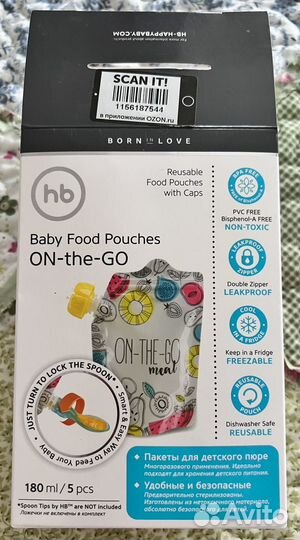 Пакеты для детского пюре Happy Baby