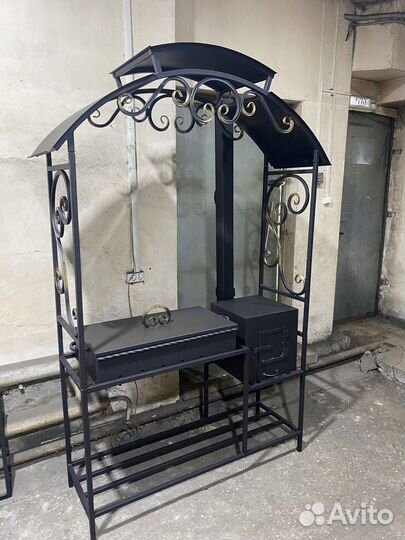 Мангал разборный с печкой