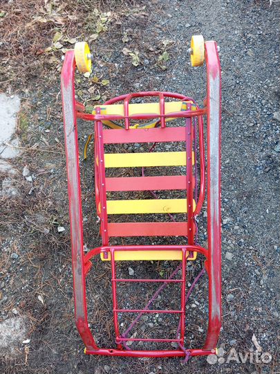 Детские санки с колесами