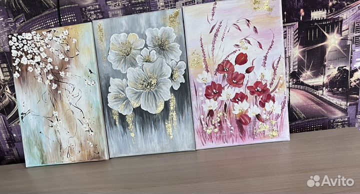 Картина акрилом на холсте