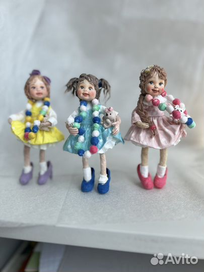 Ватная елочная игрушка