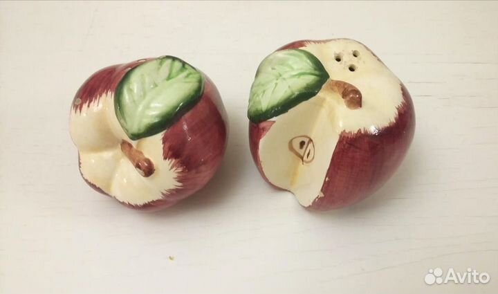 Солонка и перечница керамика яблоко