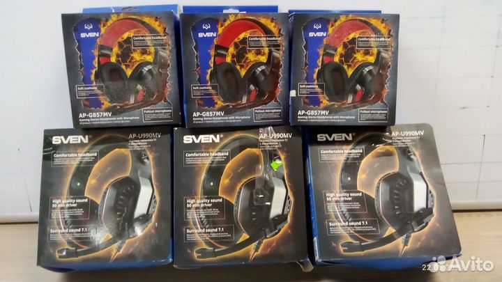 Наушники sven проводные, игровые